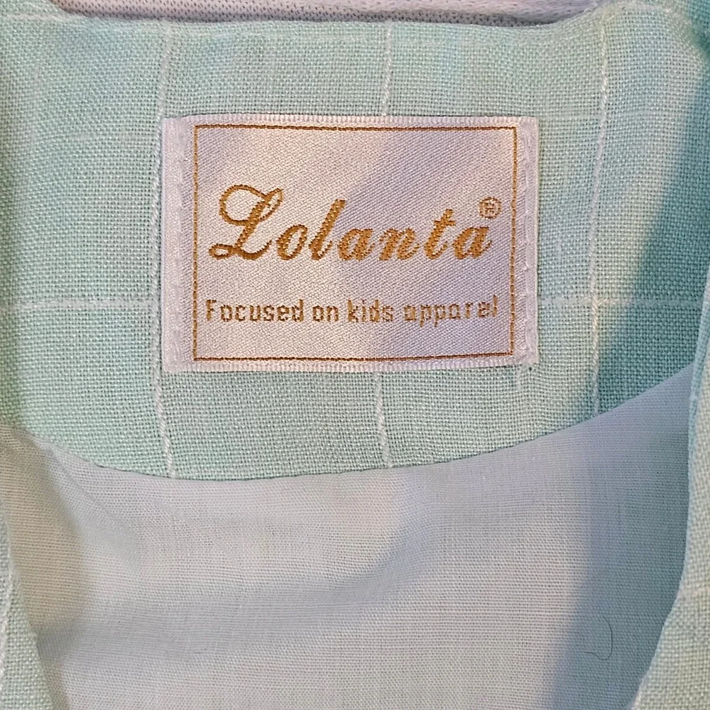 Lolanta Boys Mint Green Windowpane Check Formal Dress Vest Notched Lapel Pocket